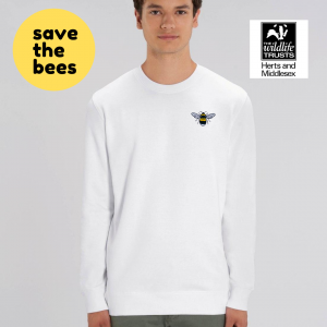 save the bees adults sweatshirt by tommy & lottie