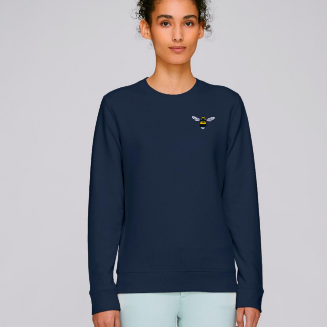 save the bees navy sweatshirt - by tommy & lottie