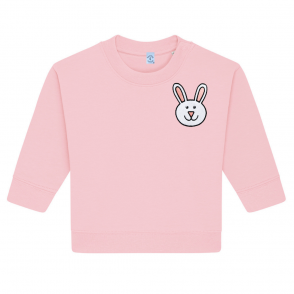 Organic Cotton Babies Pale Pink Bunny Sweatshirt